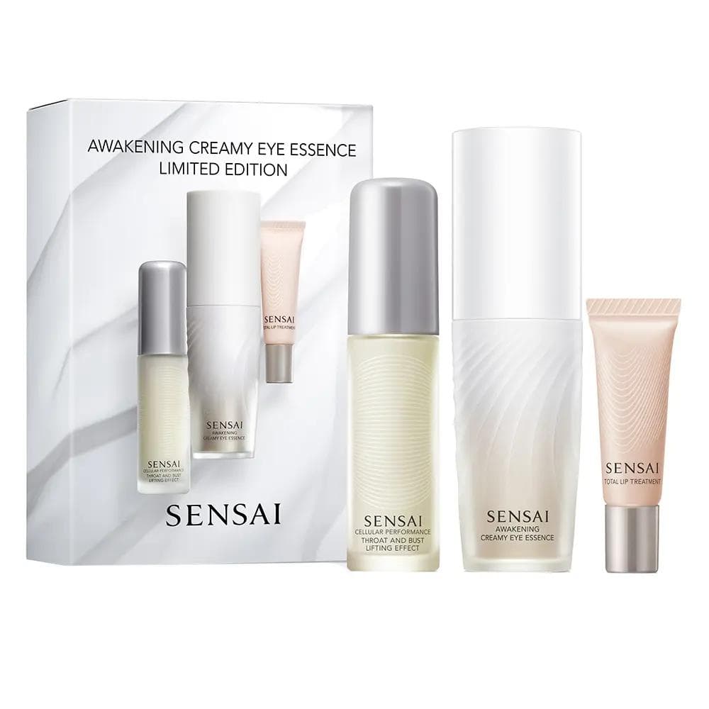 Sensai awakening creamy eye essence 20ml+ throat and bust 19ml + total lip 5ml