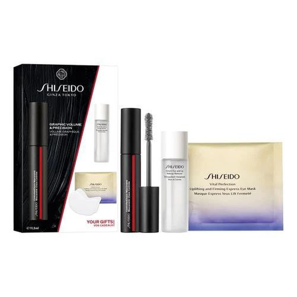 Shiseido mascaraink controlled chaos 01 + desmaquillante 30ml + mascarilla de ojos 1ud (Shiseido)